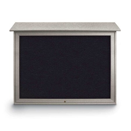 United Visual Products Indoor Enclosed Combo Board, 42"x32", White Frame/Burgundy & Dark Spruce UVCB4232W-BURGUN-DRKSPR